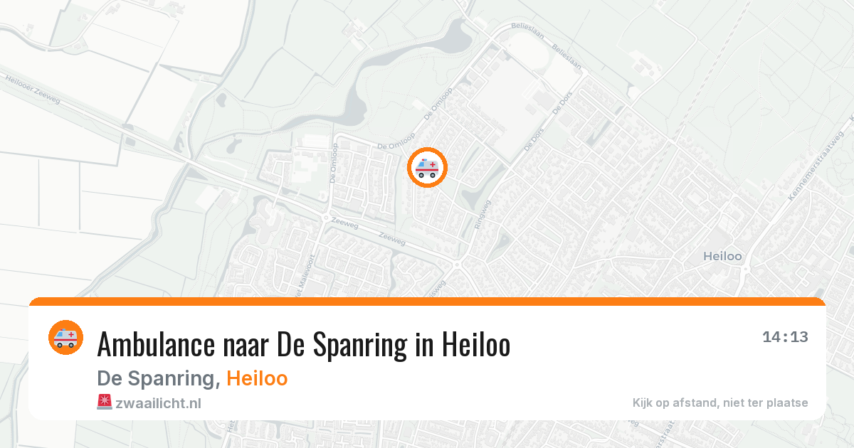 Ambulance naar De Spanring in Heiloo — 17 jul 2026