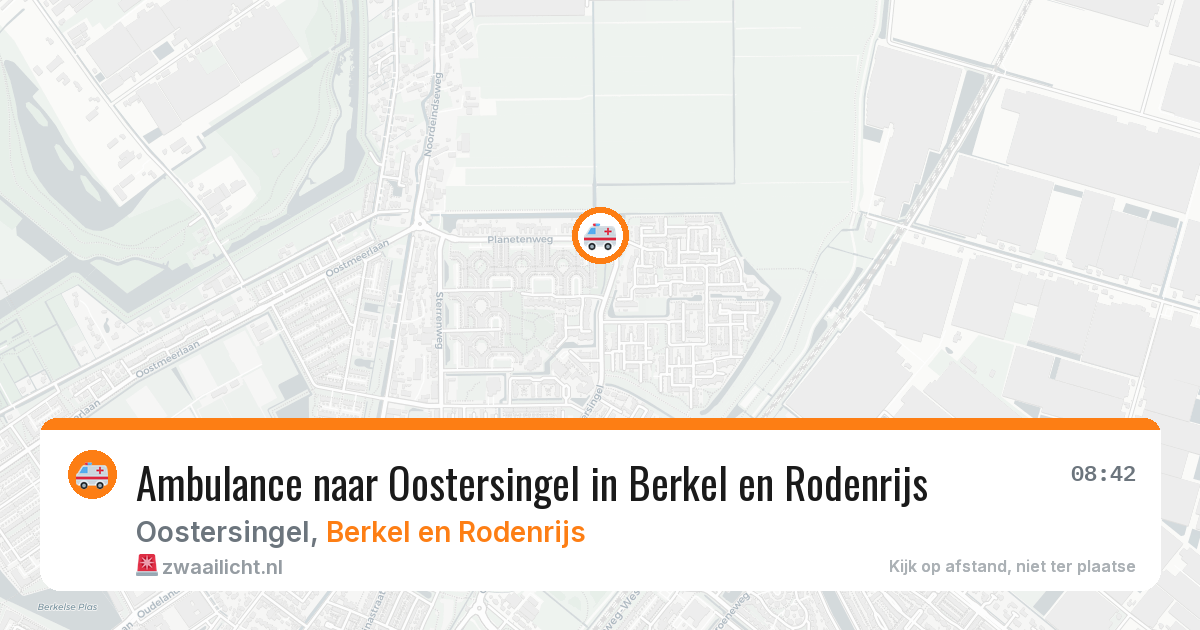 Ambulance naar Oostersingel in Berkel en Rodenrijs — 11 mei 2026