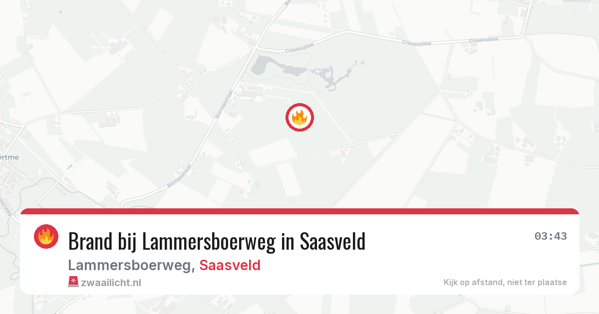 Brand bij Lammersboerweg in Saasveld — 20 jun 2026