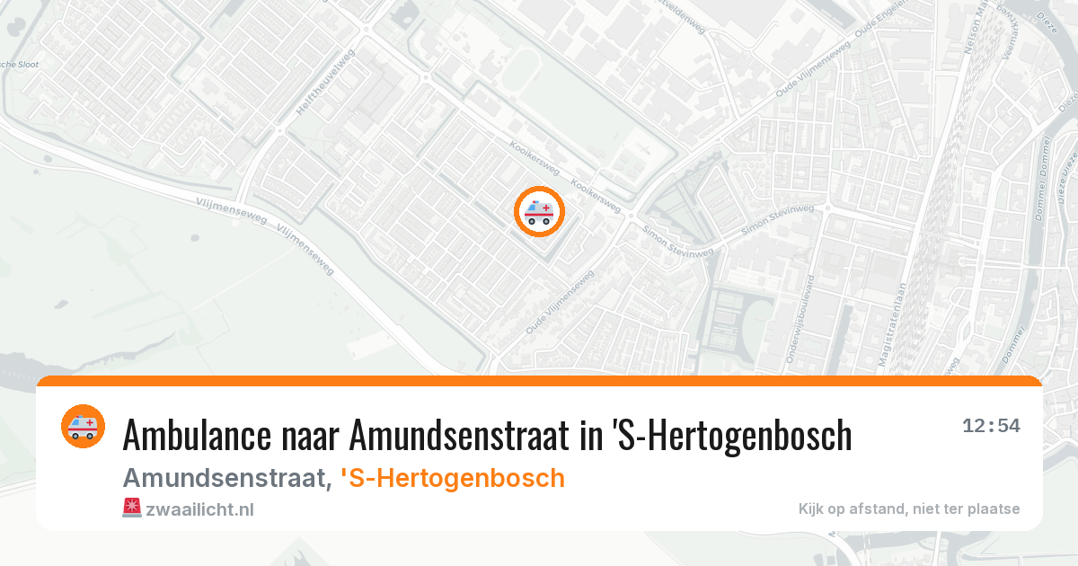 Ambulance naar Amundsenstraat in 'S-Hertogenbosch — 2 apr 2026