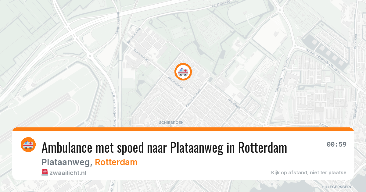 Ambulance met spoed naar Plataanweg in Rotterdam — 17 mrt 2026