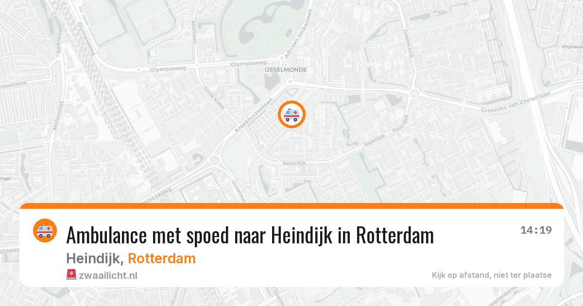 Ambulance met spoed naar Heindijk in Rotterdam — 4 mrt 2026