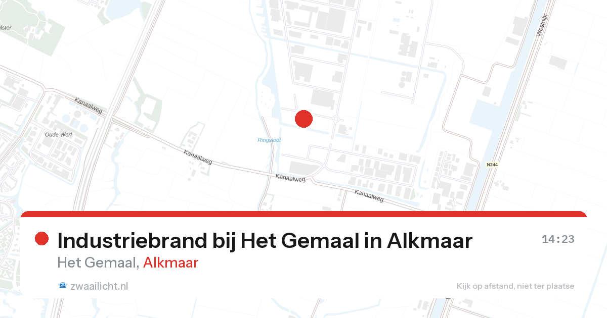 Industriebrand bij Het Gemaal in Alkmaar — 22 feb 2026