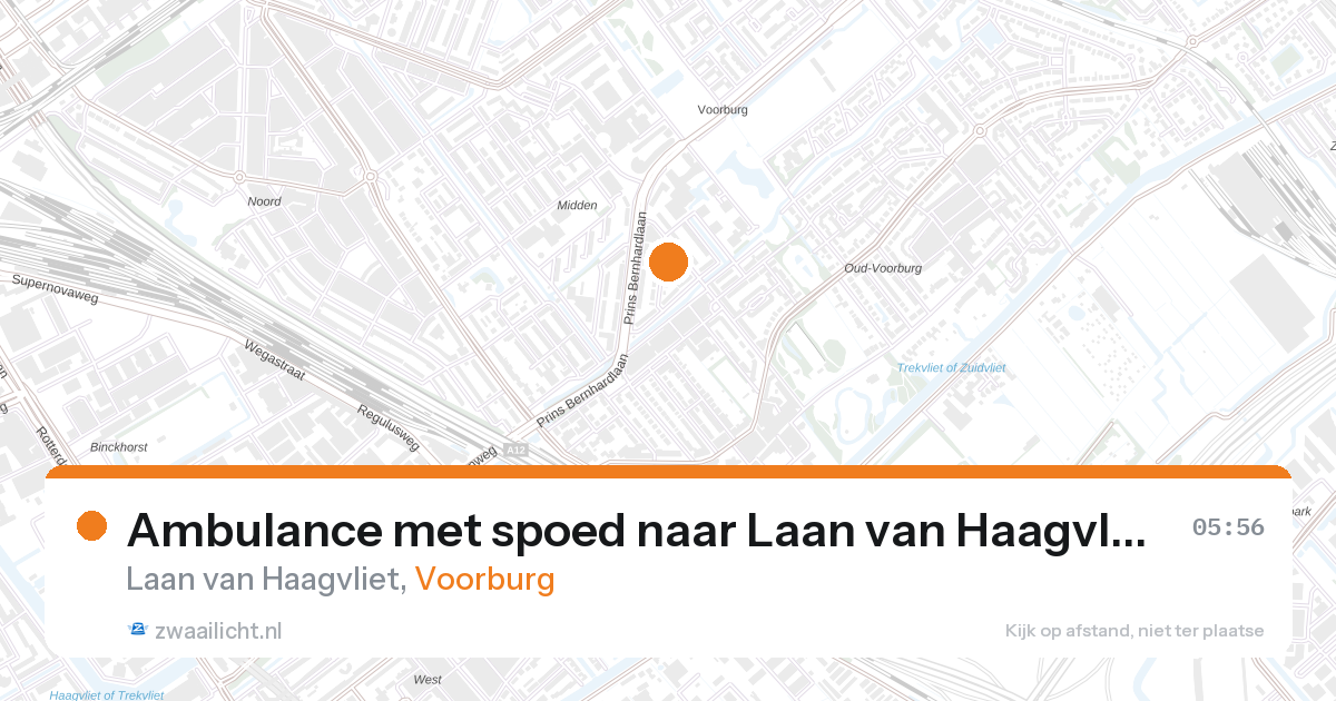 Ambulance met spoed naar Laan van Haagvliet in Voorburg — 27 aug 2026
