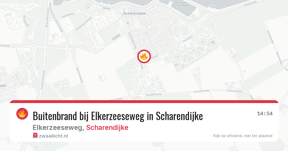 Buitenbrand bij Elkerzeeseweg in Scharendijke — 5 mei 2026