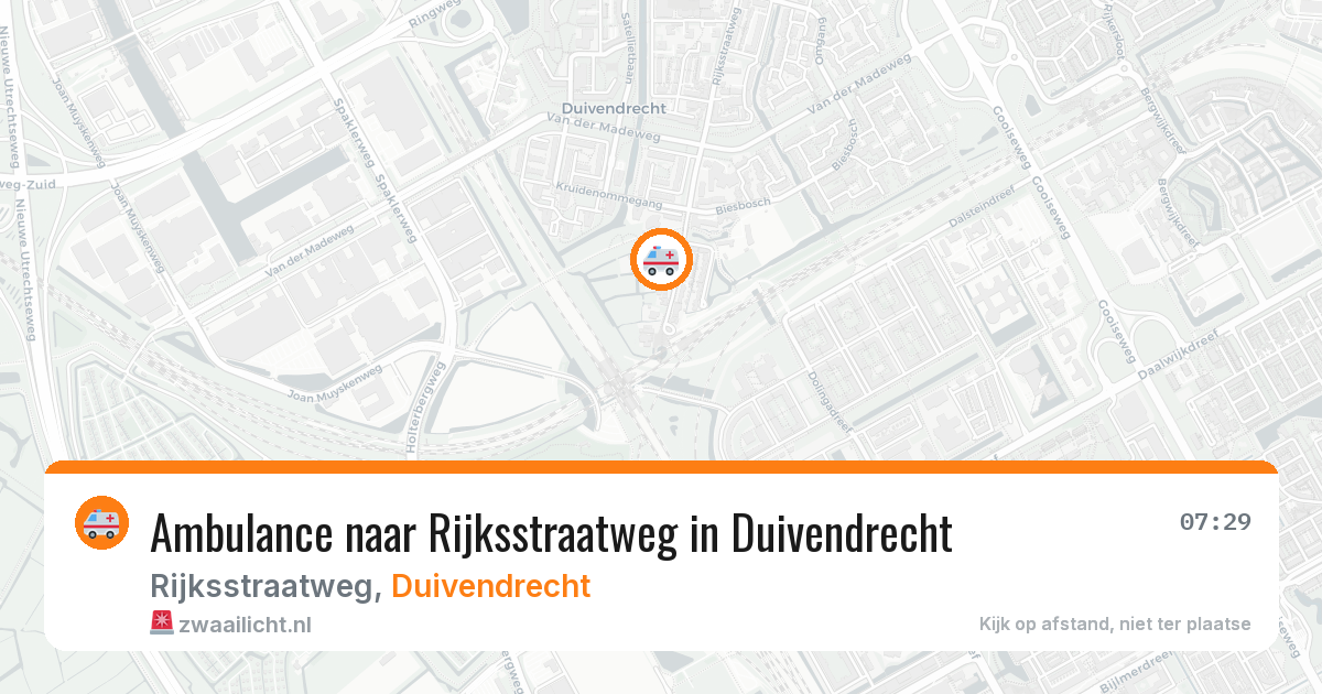 Ambulance naar Rijksstraatweg in Duivendrecht — 21 mei 2026