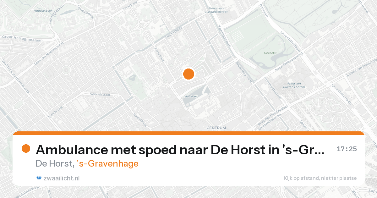 Ambulance met spoed naar De Horst in 's-Gravenhage — 31 jan 2026