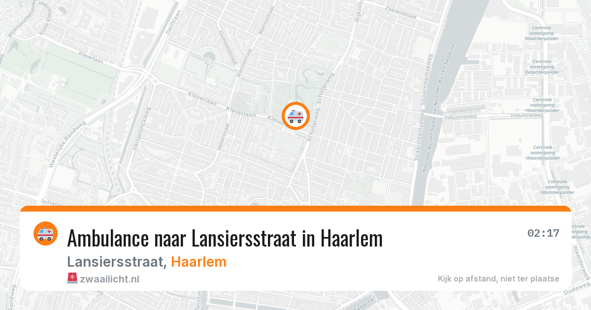 Ambulance naar Lansiersstraat in Haarlem — 21 mrt 2026