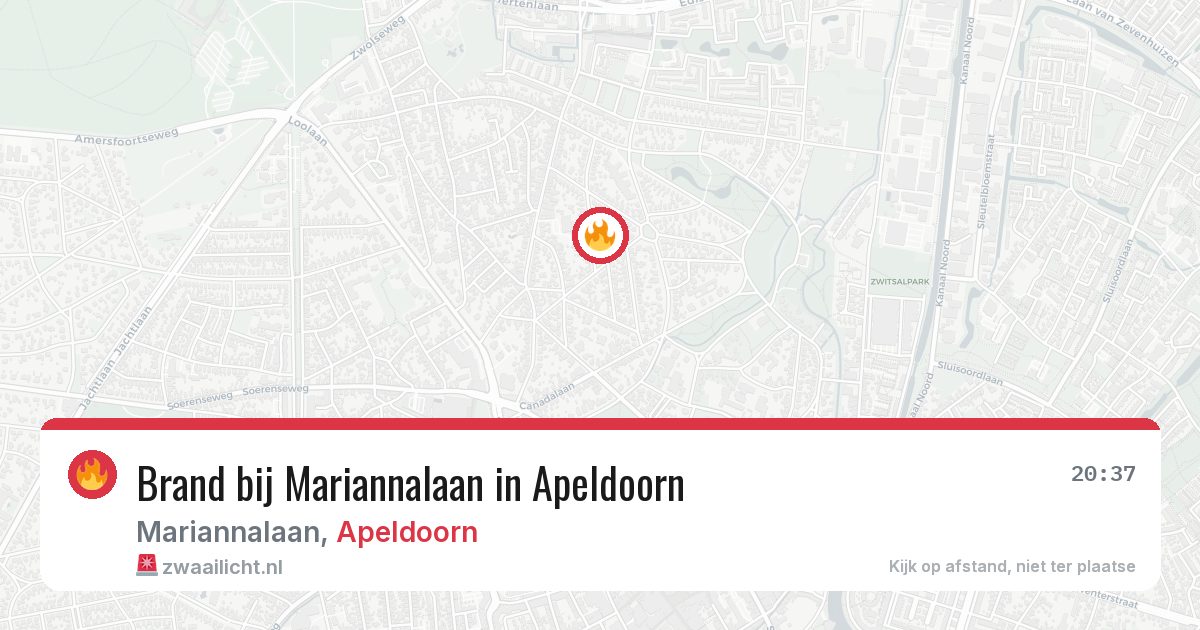 Brand bij Mariannalaan in Apeldoorn — 7 jun 2026
