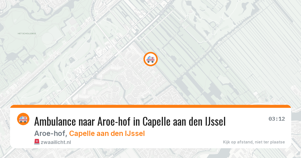 Ambulance naar Aroe-hof in Capelle aan den IJssel — 27 mei 2026