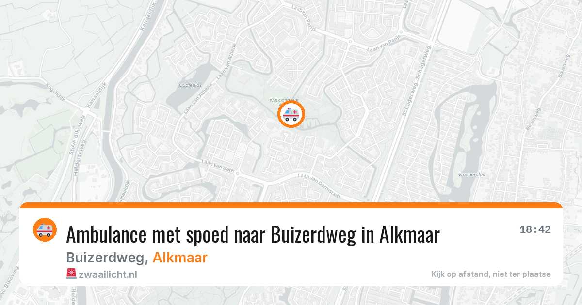 Ambulance met spoed naar Buizerdweg in Alkmaar — 11 aug 2026