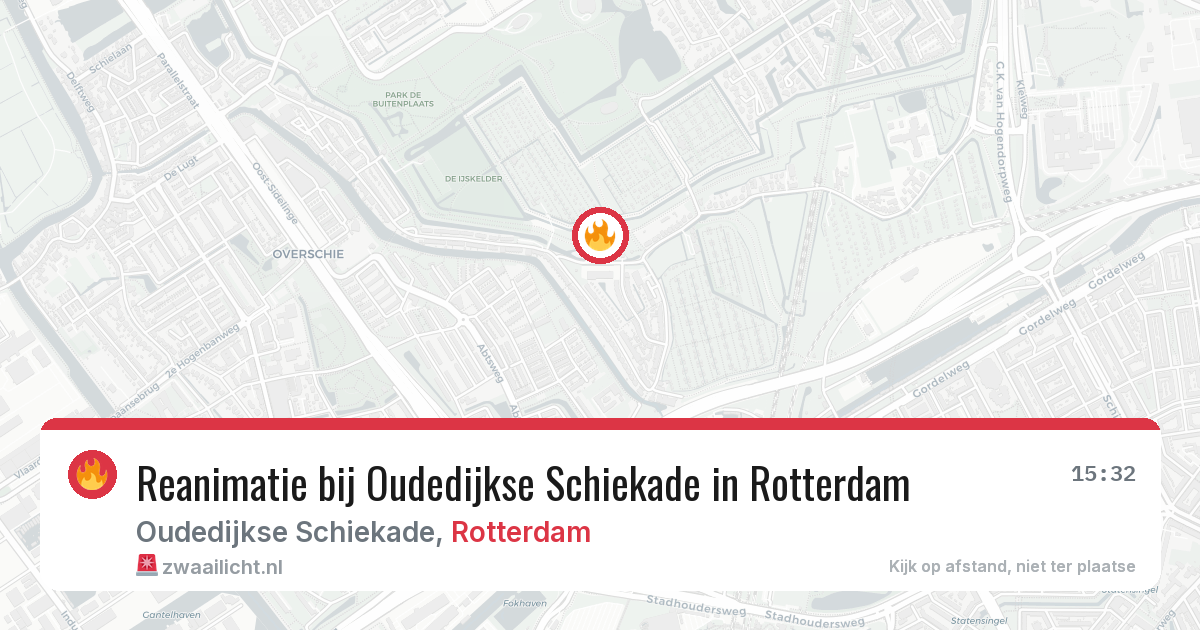 Reanimatie bij Oudedijkse Schiekade in Rotterdam — 4 mei 2026