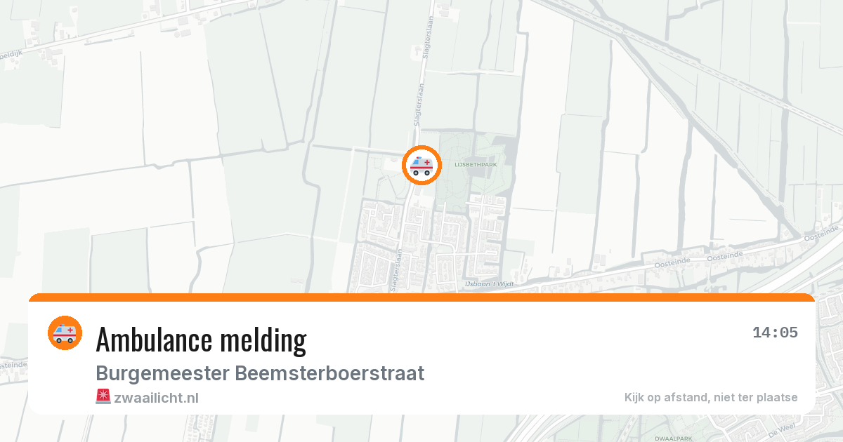 Ambulance melding — 25 feb 2026
