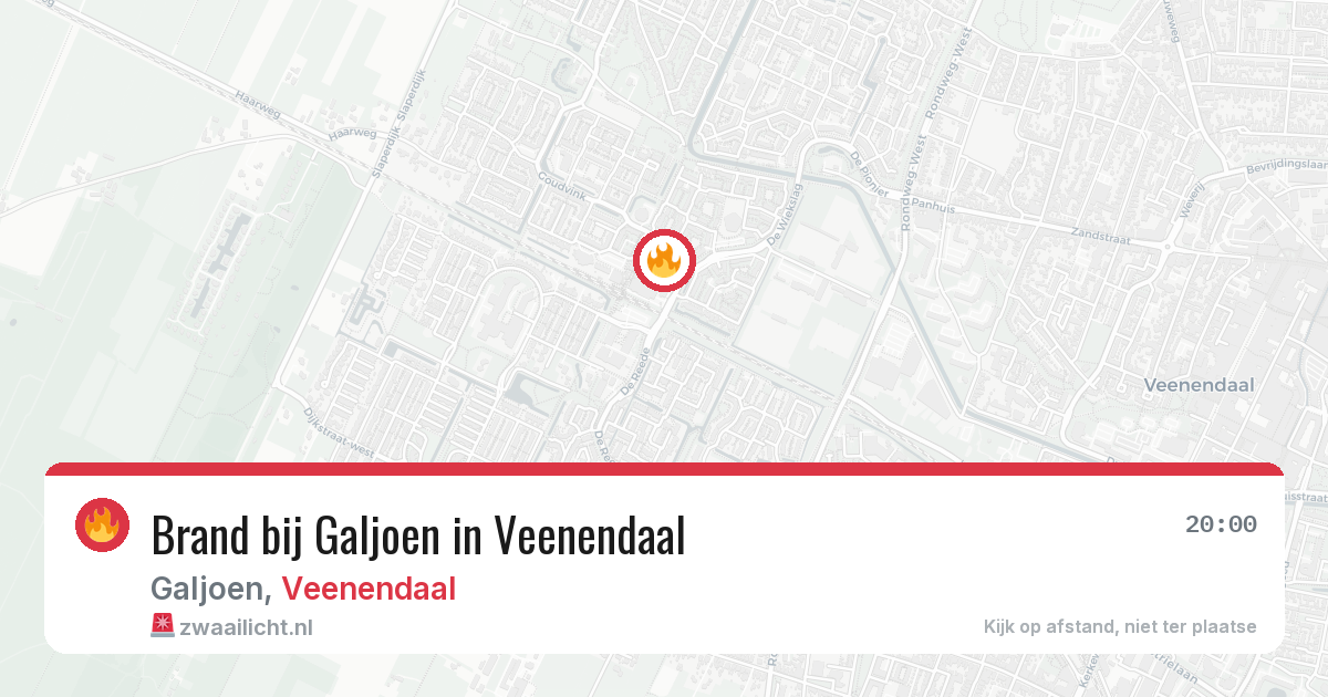 Brand bij Galjoen in Veenendaal — 7 mei 2026