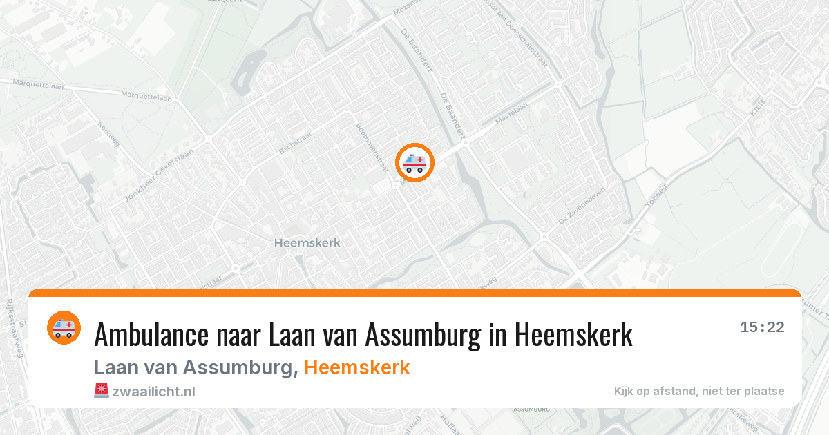 Ambulance naar Laan van Assumburg in Heemskerk — 7 jun 2026