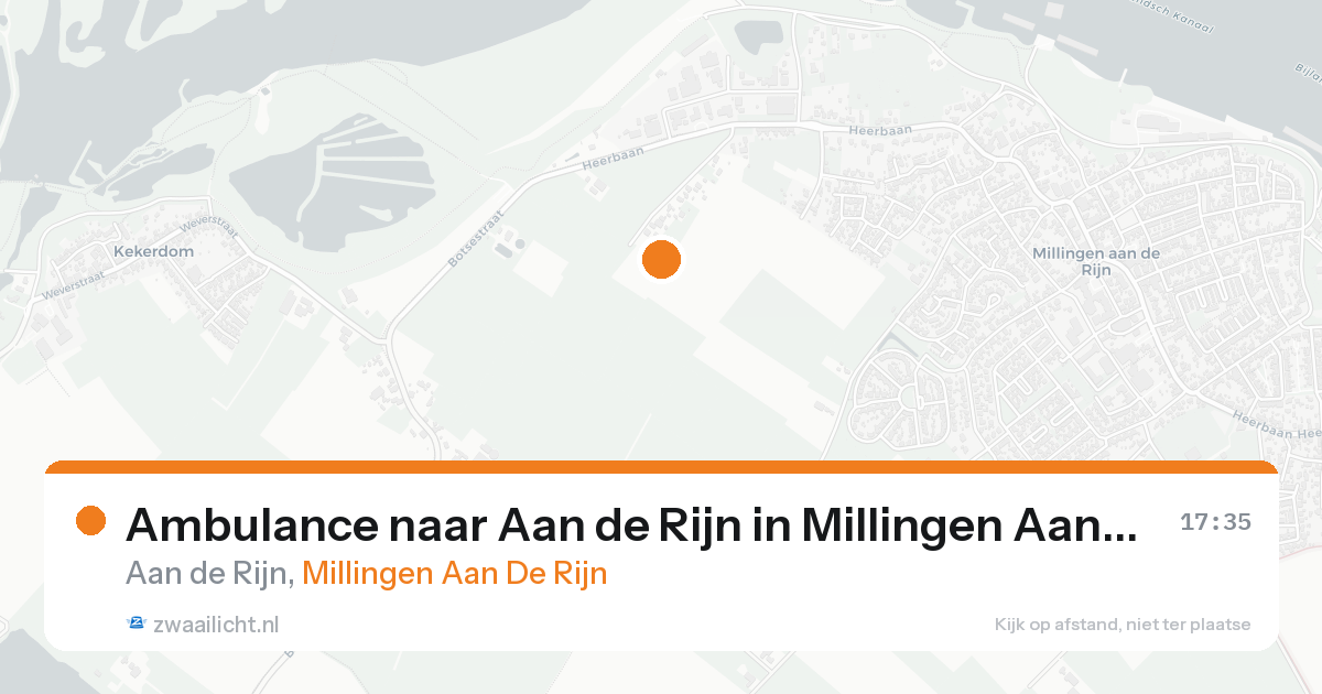 Ambulance naar Aan de Rijn in Millingen Aan De Rijn — 14 aug 2026