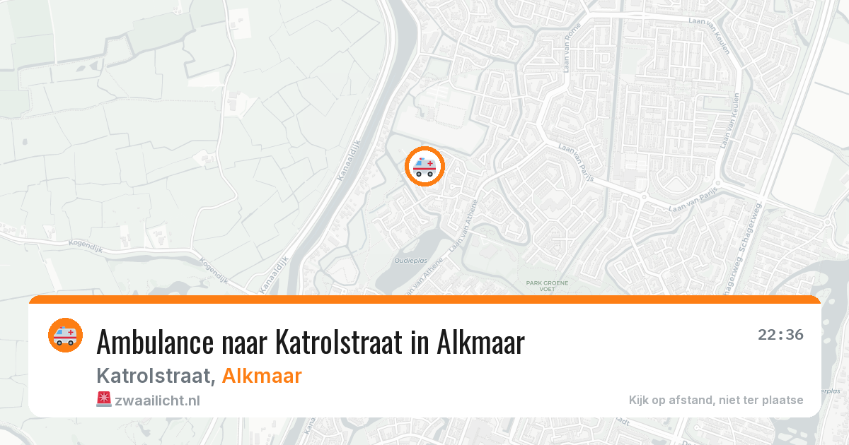 Ambulance naar Katrolstraat in Alkmaar — 21 mrt 2026