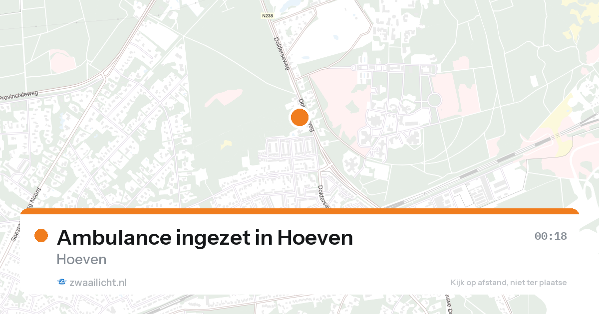 Ambulance ingezet in Hoeven — 31 jan 2026