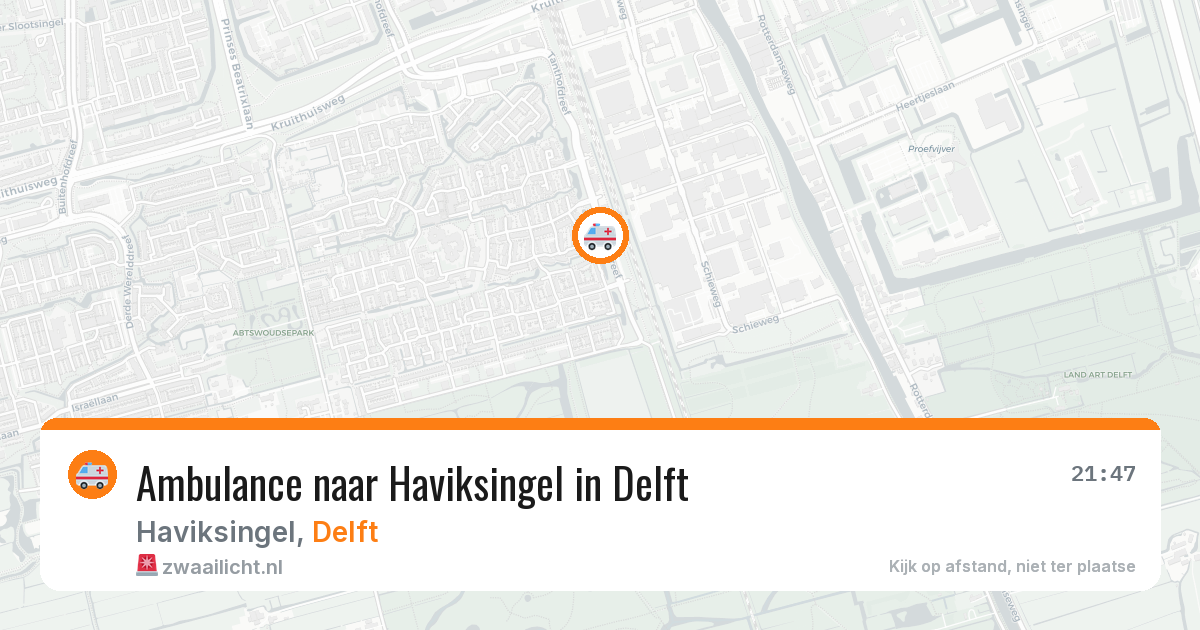 Ambulance naar Haviksingel in Delft — 29 jun 2026