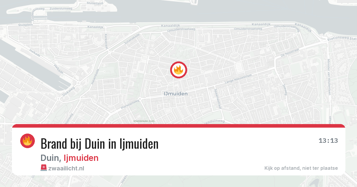 Brand bij Duin in Ijmuiden — 12 jun 2026