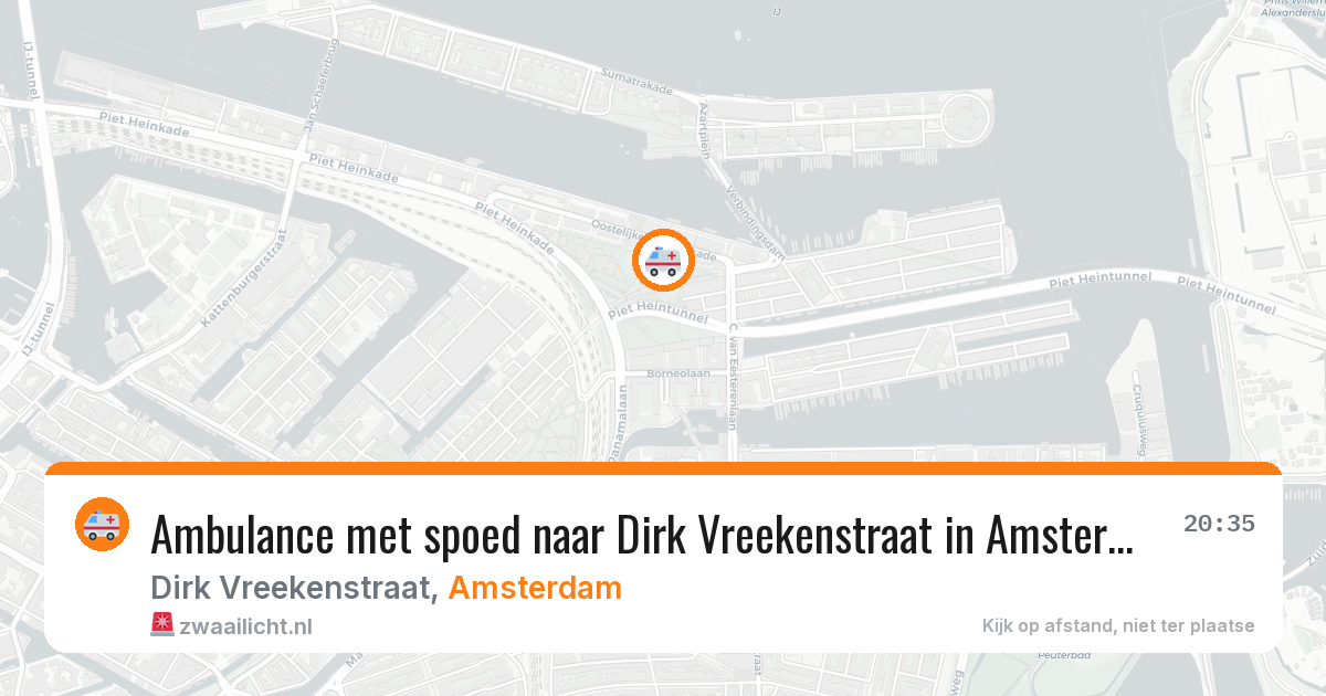 Ambulance met spoed naar Dirk Vreekenstraat in Amsterdam — 1 jul 2026