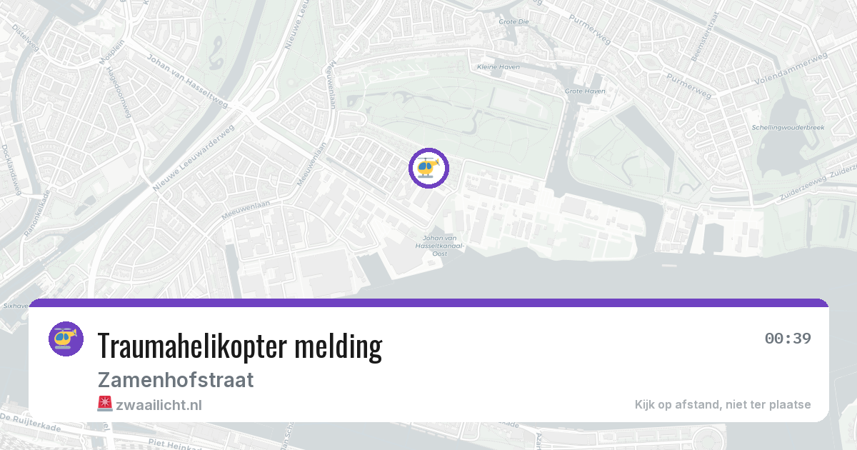 Traumahelikopter melding — 4 jun 2026