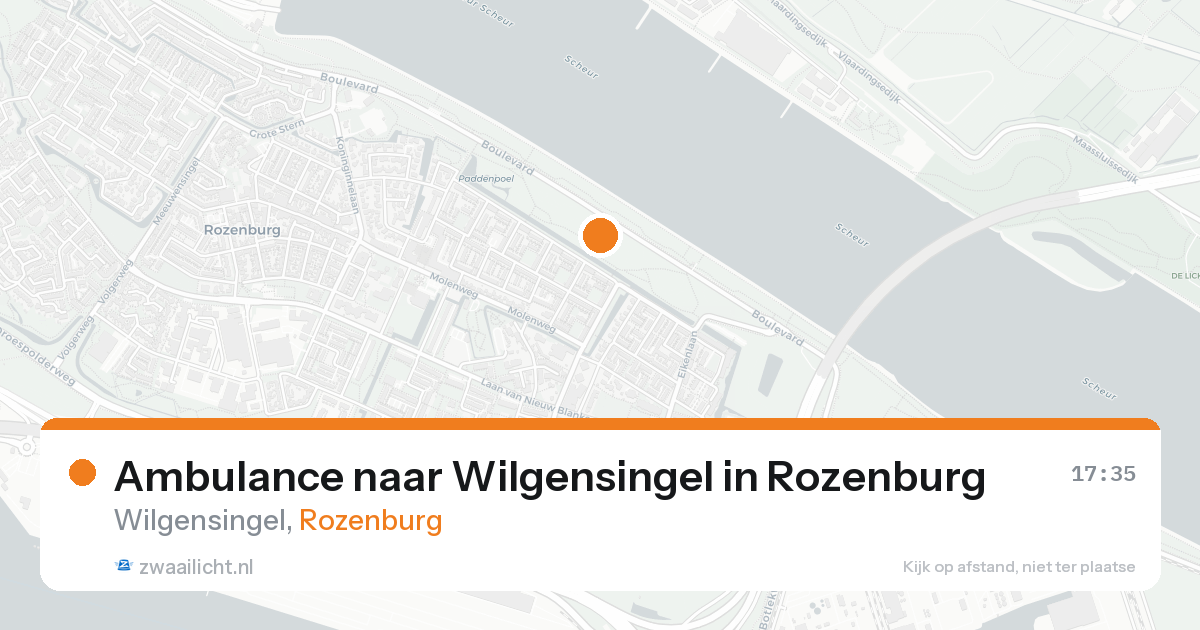 Ambulance naar Wilgensingel in Rozenburg — 17 aug 2026