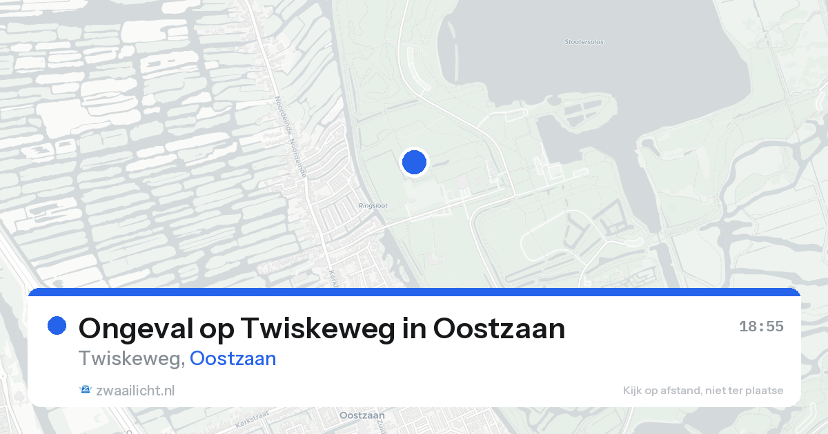 Ongeval op Twiskeweg in Oostzaan — 25 aug 2026