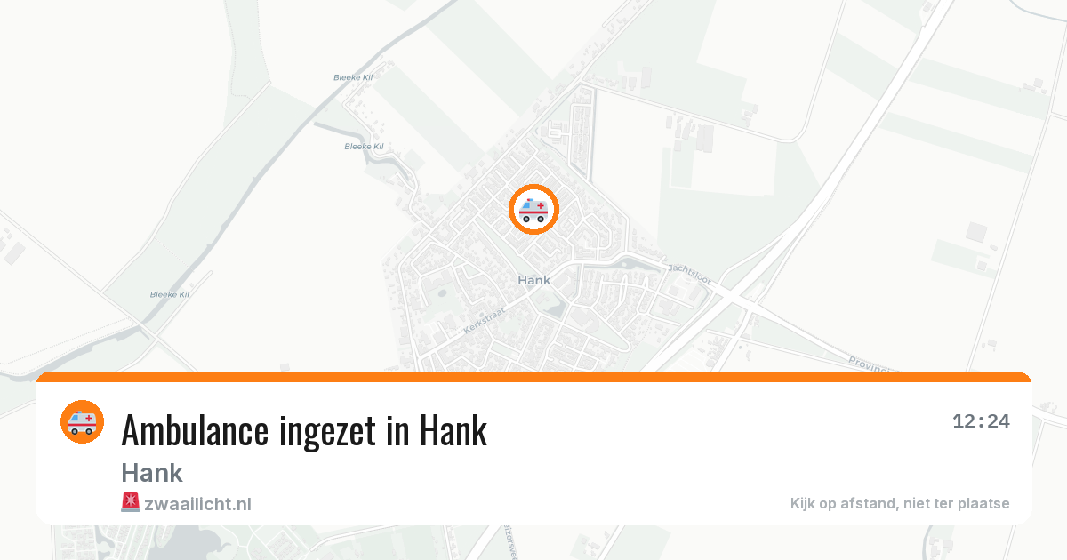Ambulance ingezet in Hank — 2 jul 2026