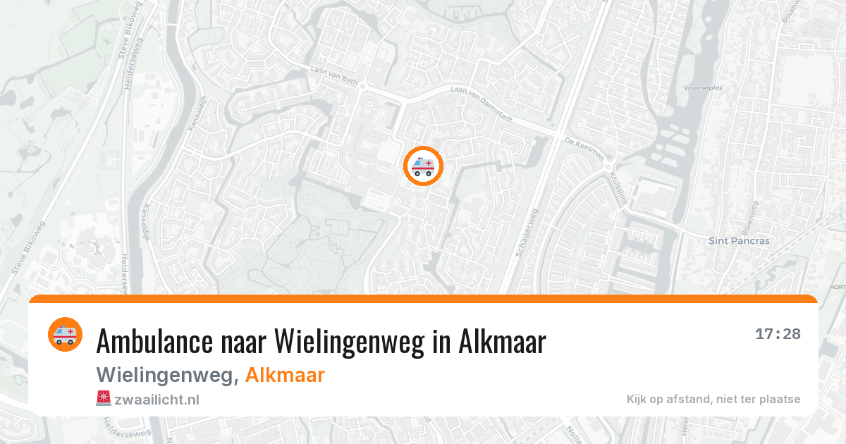 Ambulance naar Wielingenweg in Alkmaar — 20 jun 2026