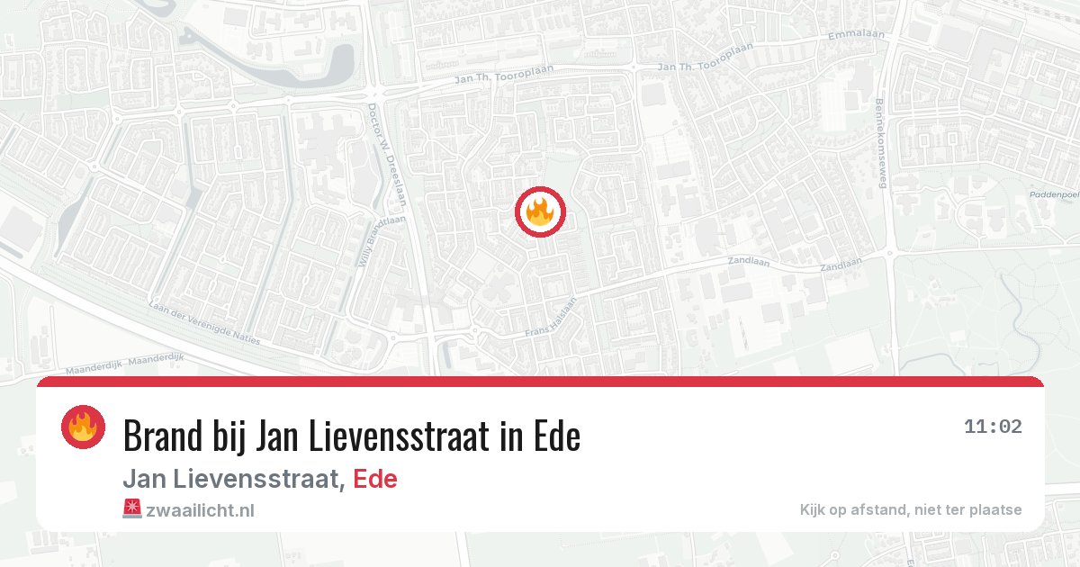 Brand bij Jan Lievensstraat in Ede — 13 mei 2026