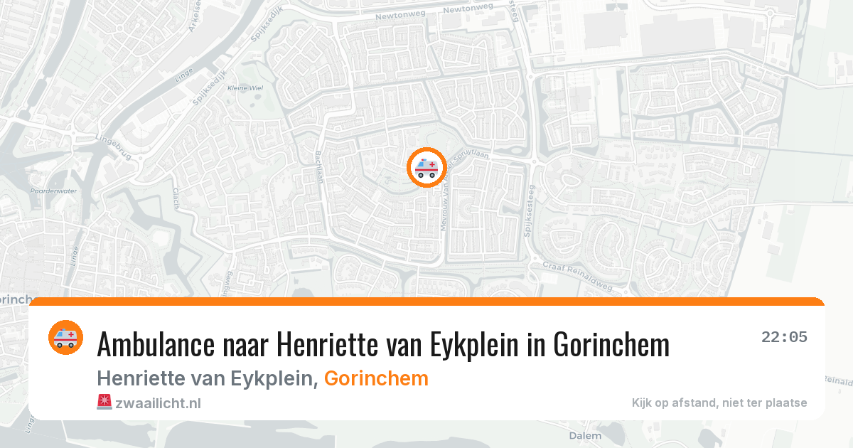 Ambulance naar Henriette van Eykplein in Gorinchem — 2 jul 2026