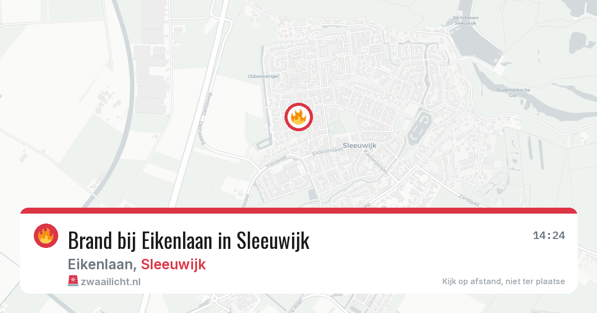 Brand bij Eikenlaan in Sleeuwijk — 8 jun 2026