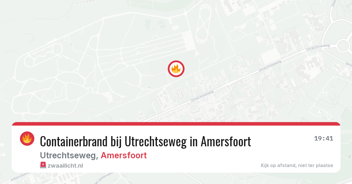 Containerbrand bij Utrechtseweg in Amersfoort — 14 mei 2026