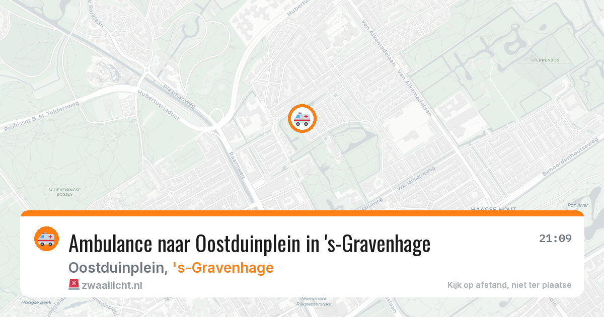 Ambulance naar Oostduinplein in 's-Gravenhage — 26 mei 2026