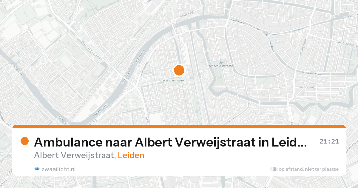 Ambulance naar Albert Verweijstraat in Leiden — 20 mei 2026