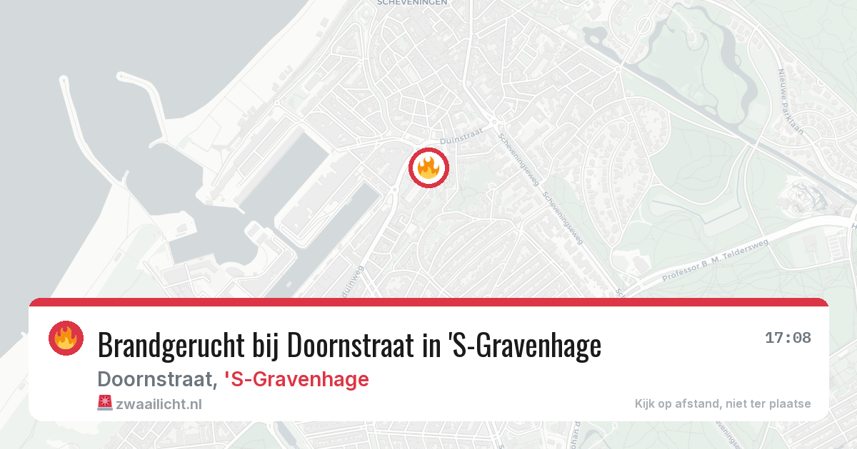 Brandgerucht bij Doornstraat in 'S-Gravenhage — 27 jun 2026