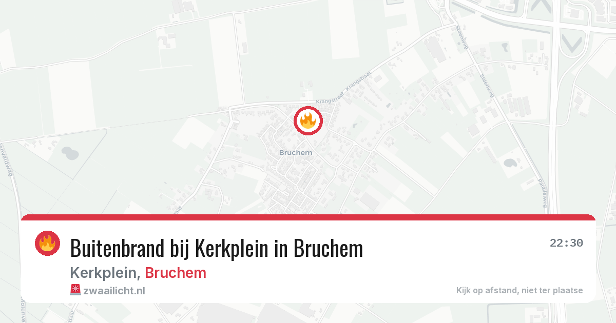 Buitenbrand bij Kerkplein in Bruchem — 24 jul 2026