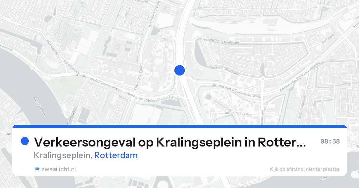 Verkeersongeval op Kralingseplein in Rotterdam — 17 aug 2026