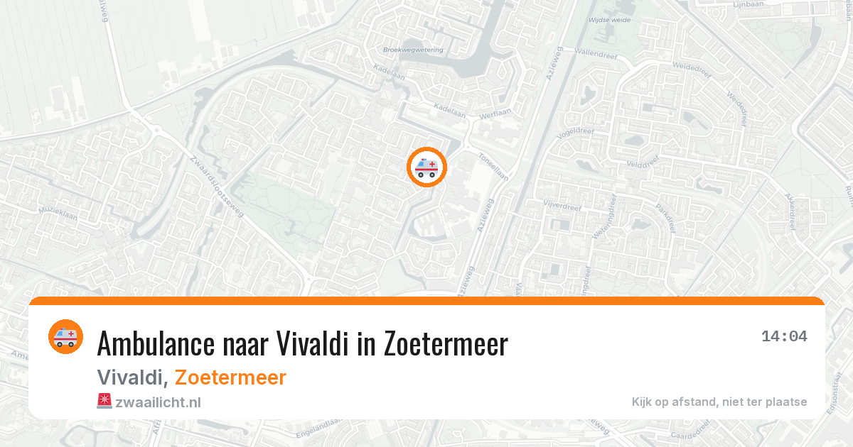 Ambulance naar Vivaldi in Zoetermeer — 31 jul 2026