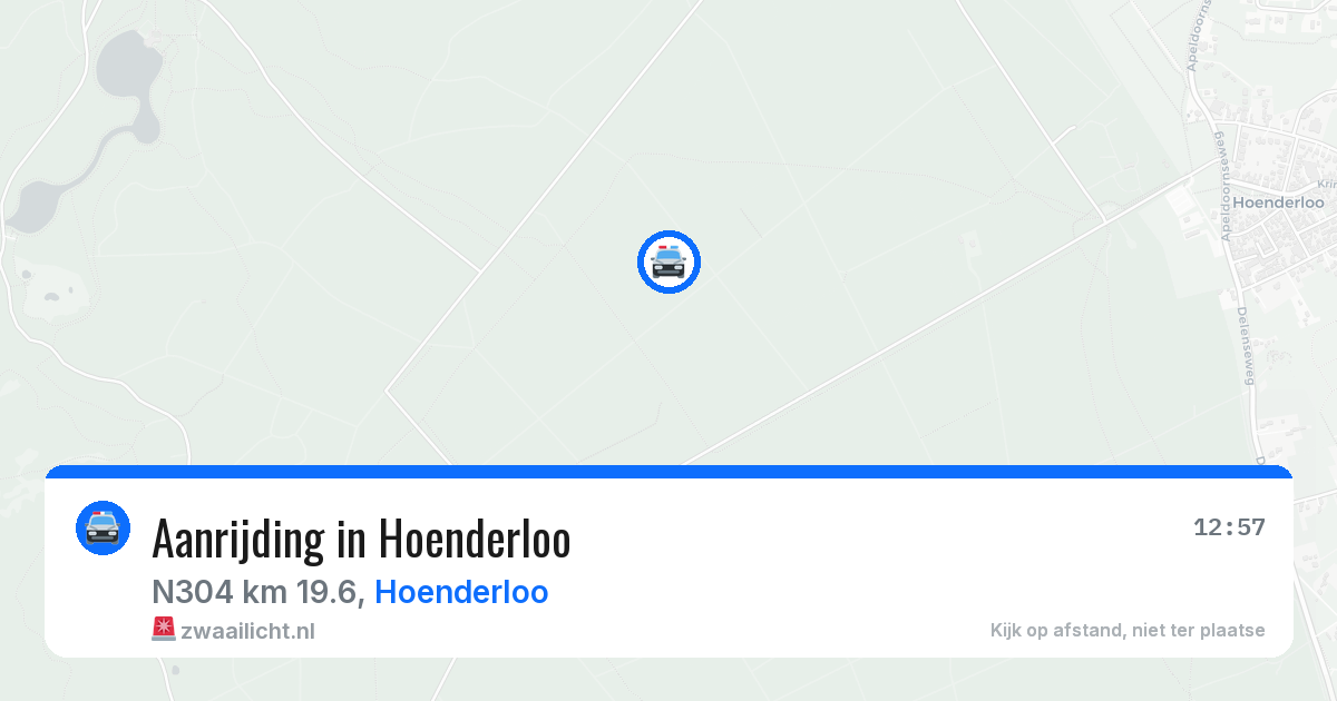 Aanrijding in Hoenderloo — 25 mrt 2026
