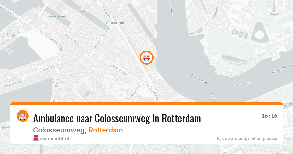 Ambulance naar Colosseumweg in Rotterdam — 19 mei 2026