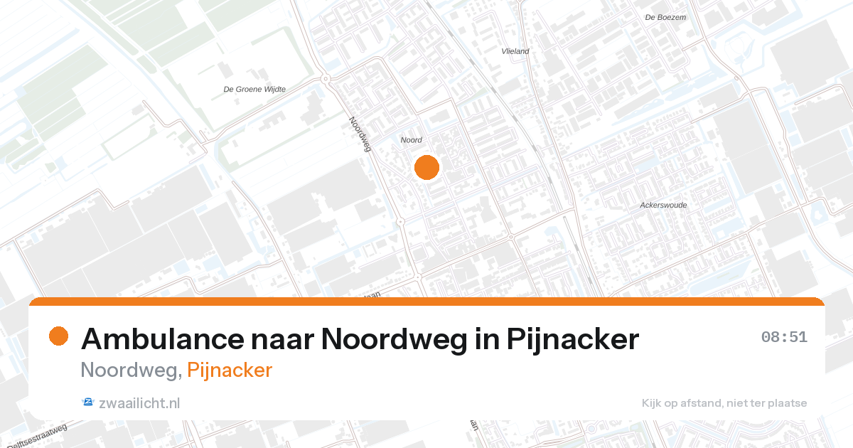 Ambulance naar Noordweg in Pijnacker — 13 mrt 2026