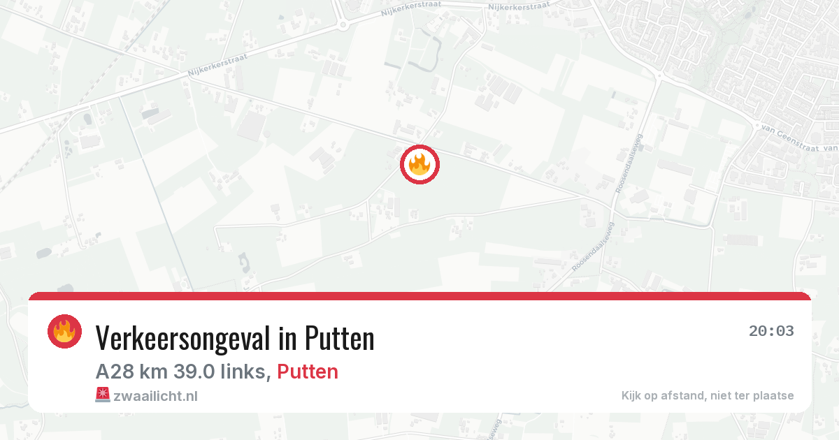 Verkeersongeval in Putten — 17 mrt 2026