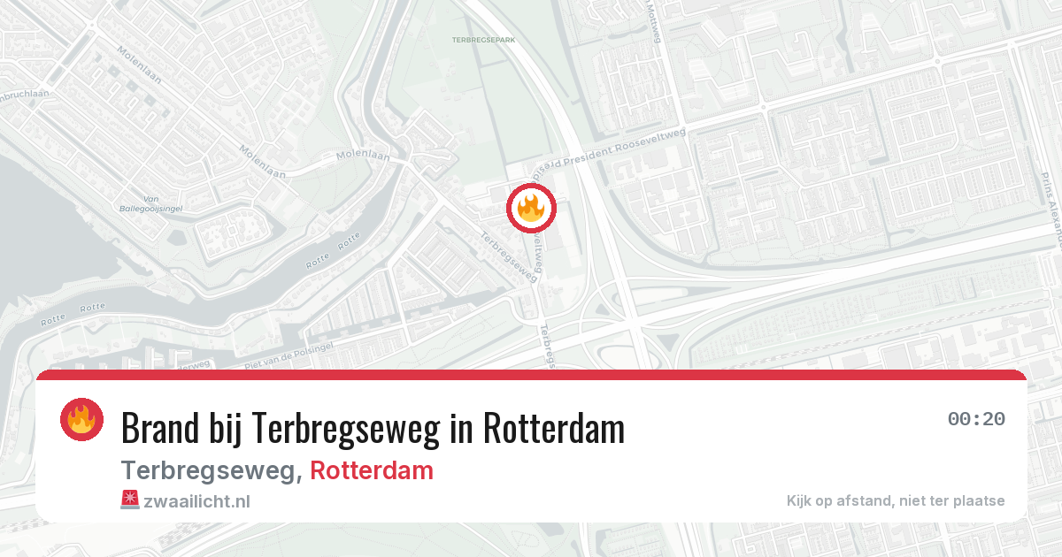 Brand bij Terbregseweg in Rotterdam — 1 jul 2026