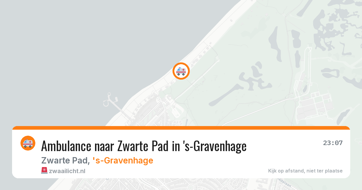 Ambulance naar Zwarte Pad in 's-Gravenhage — 12 aug 2026