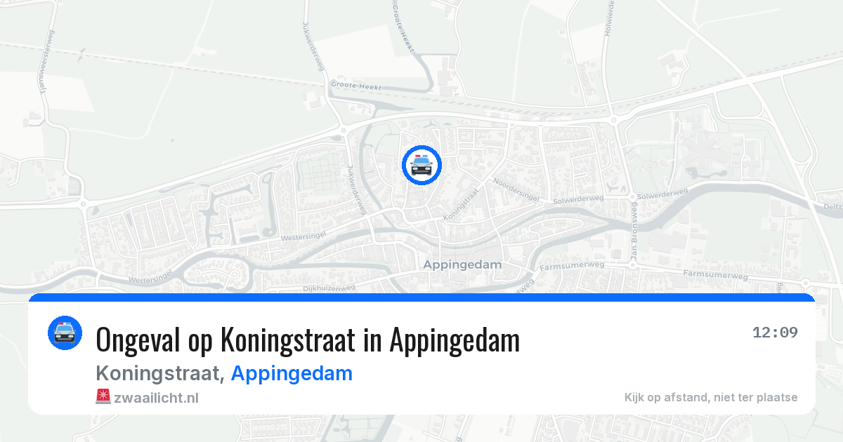 Ongeval op Koningstraat in Appingedam — 2 aug 2026