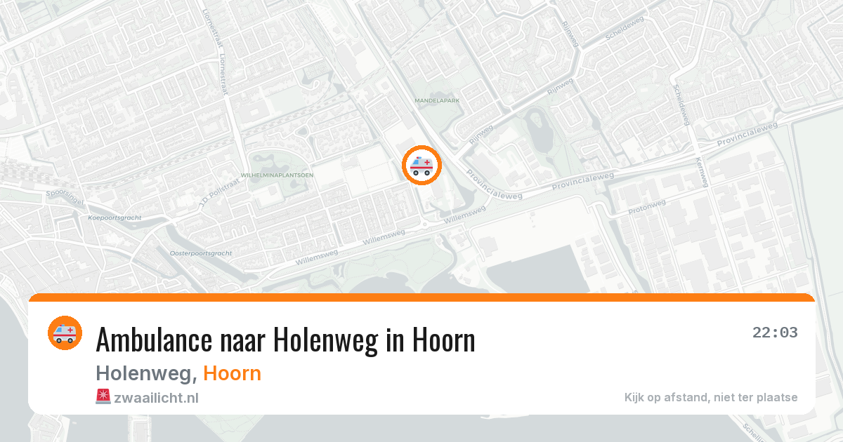 Ambulance naar Holenweg in Hoorn — 7 apr 2026