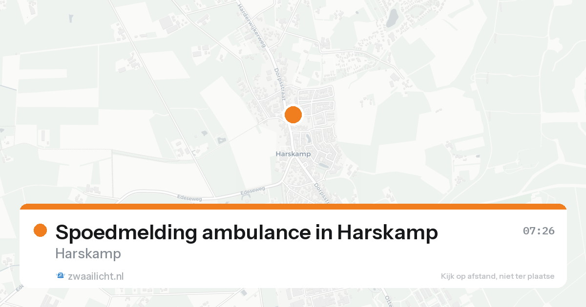 Spoedmelding ambulance in Harskamp — 4 feb 2026