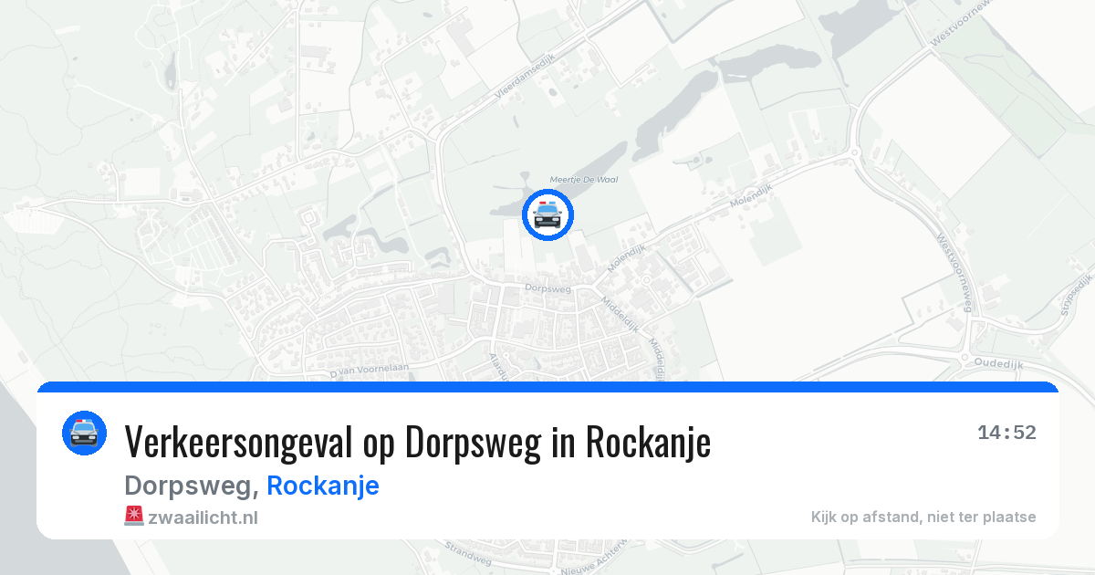 Verkeersongeval op Dorpsweg in Rockanje — 20 jun 2026